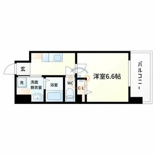 ワールドアイ大阪城EASTⅡ【2階】の間取り