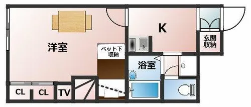 ルミエール夢Ⅱ【101号室】の間取り