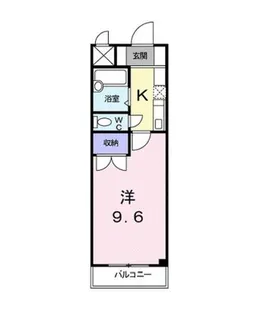 タウンルームキシ【4階】の間取り