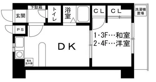 D-スクウェア加古川【3階】の間取り