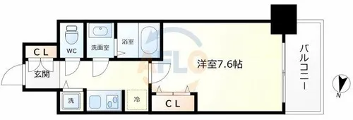 サムティ福島PORTA【7階】の間取り