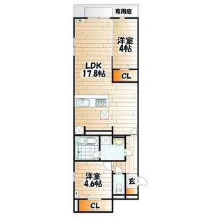 イゾラ【202号室】の間取り