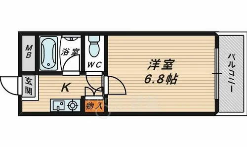 フローラル横堤【1階】の間取り