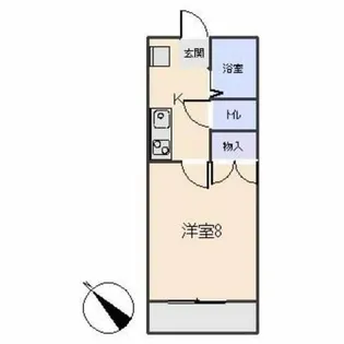 ホワイトテラス城南【202号室】の間取り