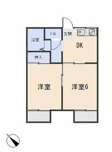 やなぎハイツ【204号室】の間取り