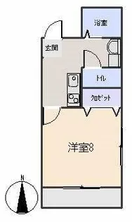 シャトー葵【3-B号室】の間取り