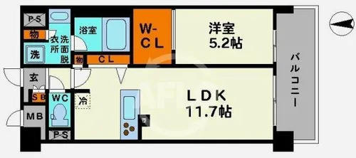 LA CLOCHETTE DE ECRARGE【2階】の間取り