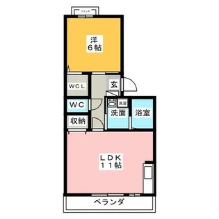 セジュール和幸 D【3階】の間取り