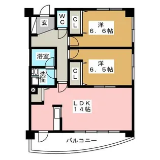ヴィンヤード【2階】の間取り