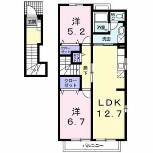 ネオブライト カコ【2階】の間取り