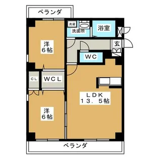 アルドーレ塩釜【2階】の間取り