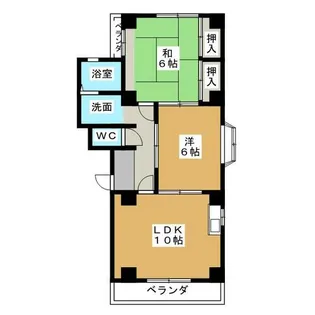 メゾンホープ【2階】の間取り