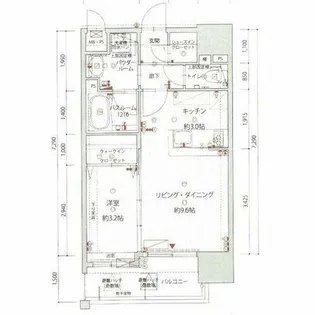 ヴィラージュ県庁前Ⅰ【10階】の間取り