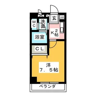 メゾンアツタ【4階】の間取り