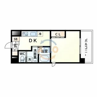 アールエスフラッツ【8階】の間取り