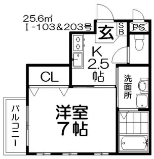 グランメールⅠ【1階】の間取り