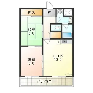 ヴェルジュール21【3階】の間取り