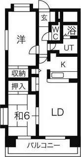 レジデンス松原【8階】の間取り