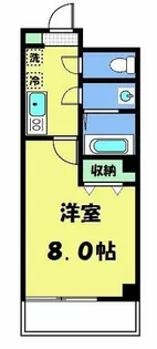 フラッティ龍大南【5階】の間取り