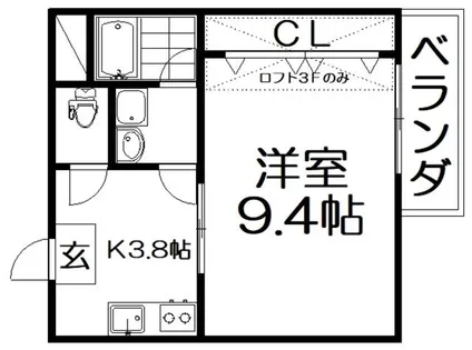 Sステージ【3階】の間取り