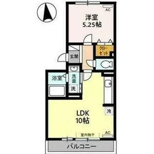 セリア141【2階】の間取り