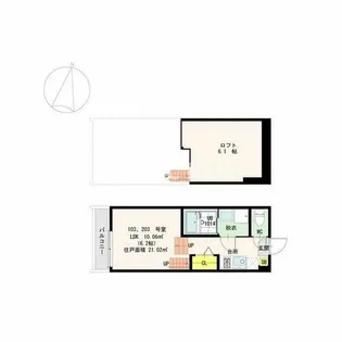 グランビル箱崎【2階】の間取り