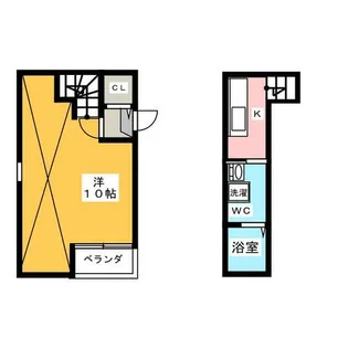 ル・ケレス黄金【2階】の間取り