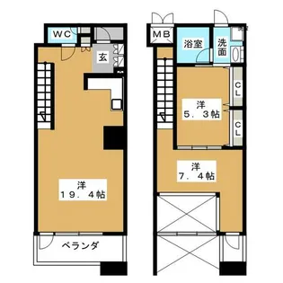 グラン・アベニュー白川公園【11階】の間取り