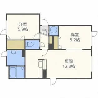 S・PLAZA A【1階】の間取り