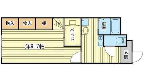 ピーチャーズ・ビレッジ【115号室】の間取り