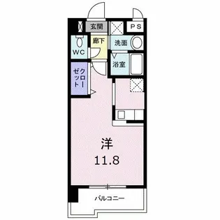 グレイスガーデン岬の山【4階】の間取り
