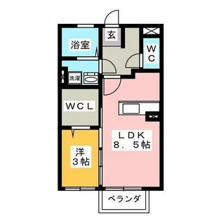 ボナール伊神【2階】の間取り