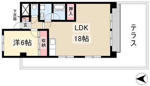 大曽根東マンション【1階】の間取り