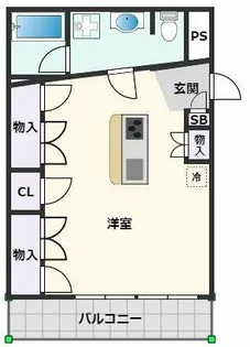 マンションCASA【2階】の間取り