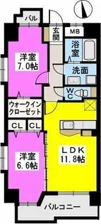 モンテ・オットー西公園【302号室】の間取り