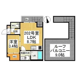 Grandtic Solist【2階】の間取り
