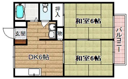 エクセレント高槻D棟【1階】の間取り