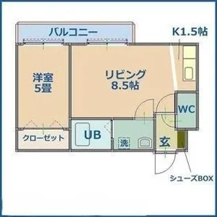アムール中島公園【4階】の間取り