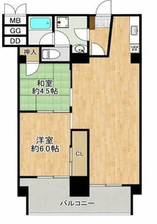 豊中グランドハイツ【1032号室】の間取り