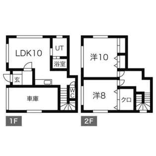 北海道札幌市手稲区曙一条1丁目【テラスハウス】の間取り