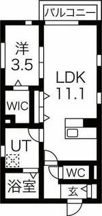ATLAS KITAHARA EAST【1階】の間取り