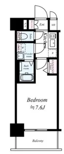 エスライズ天王寺EAST【7階】の間取り