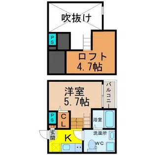 Casea(カセア)【2階】の間取り