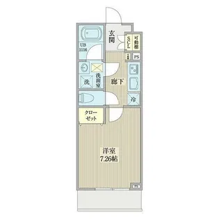 リシェス名古屋山王ウエスト【3階】の間取り