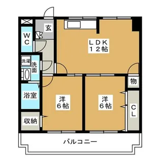 ハーモニアス元八事【2階】の間取り