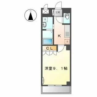 ヴァるメス・リヒト にしうら【3階】の間取り