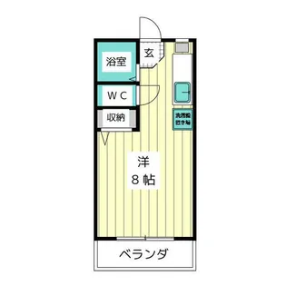 サンコーポ牧【1階】の間取り