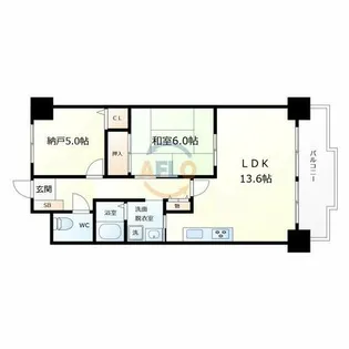 北梅田パーク・レジデンス【10階】の間取り