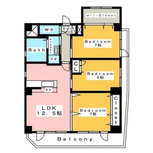 エム・ビクトリア【8階】の間取り