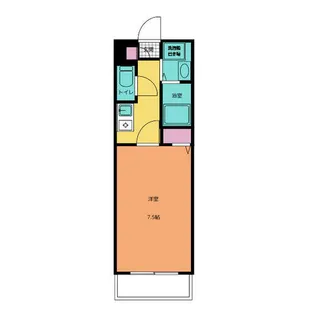 1Kの間取り画像